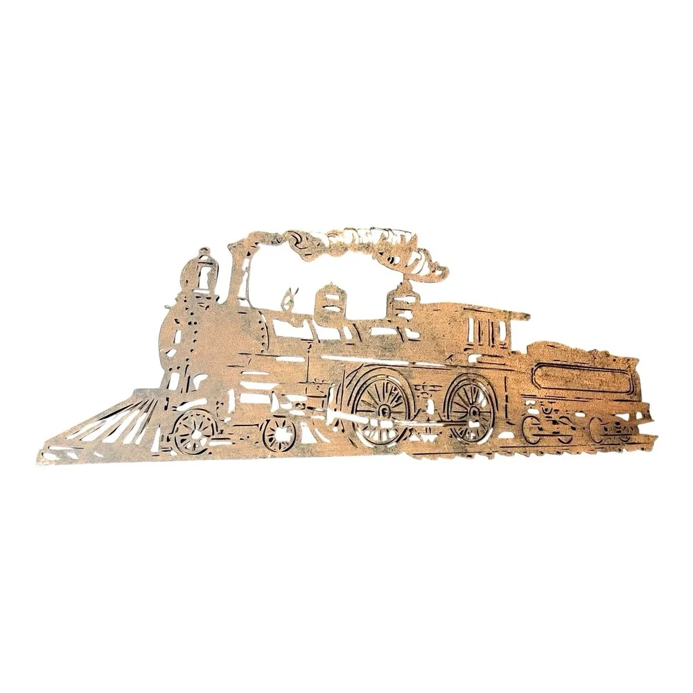 Steam TrainEngine Locamotive Metal Cut Wall Art Railfan Trainspotter 22